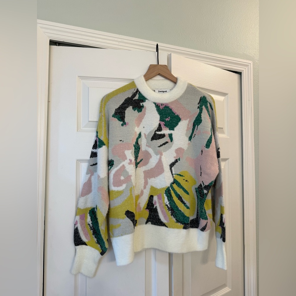 Desigual OVERSIZED ARTY JERSEY sweater - Picture 7 of 11